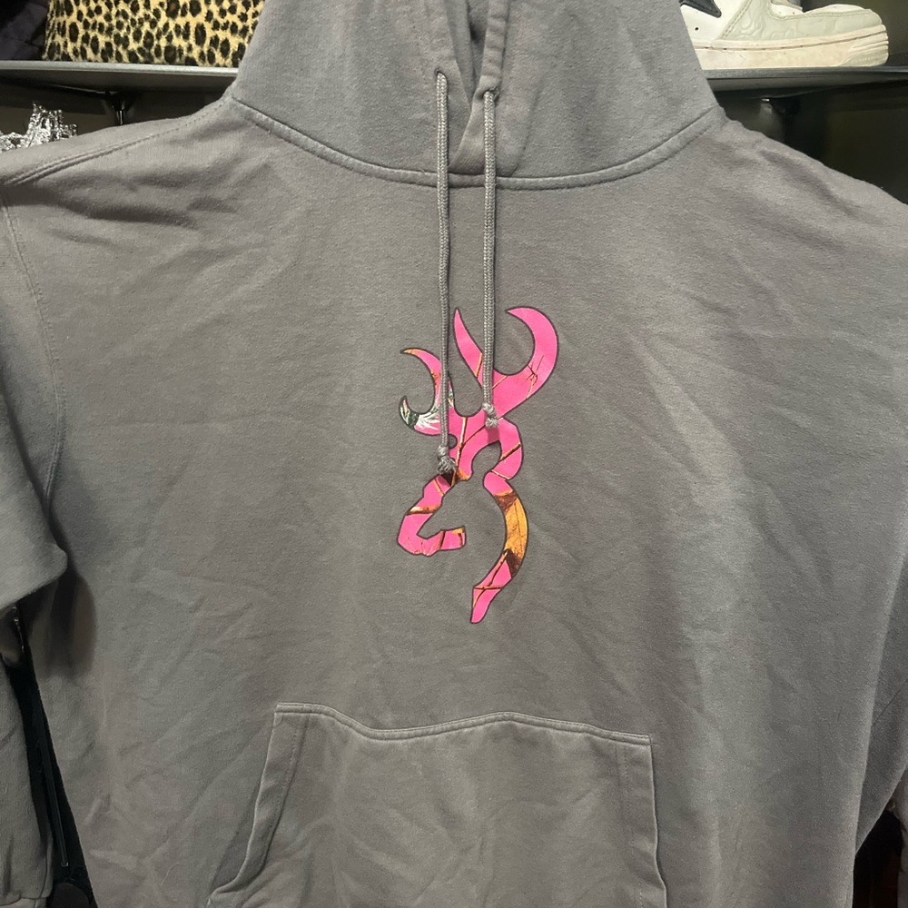 BROWING hunting pink camouflage gray XL hoodie